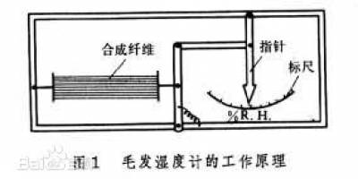 毛发湿度计构造